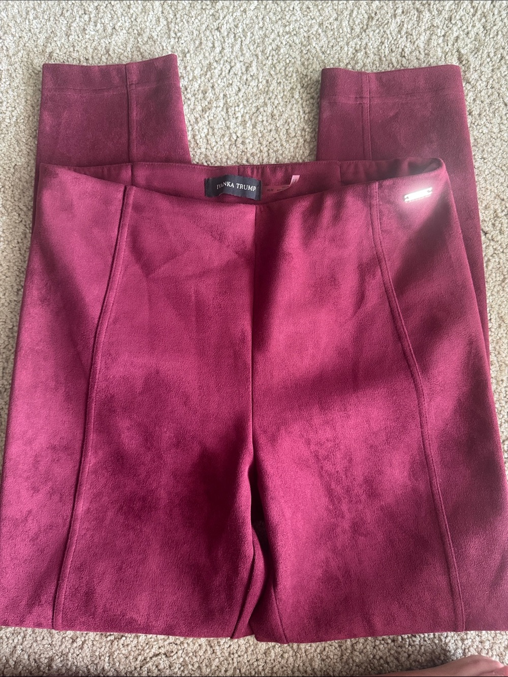 Ivanka Trump Ponte Pants in Berry